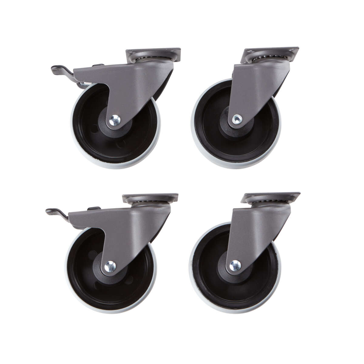 Elfa Garage+ graphite hjul til underskap 4-pk