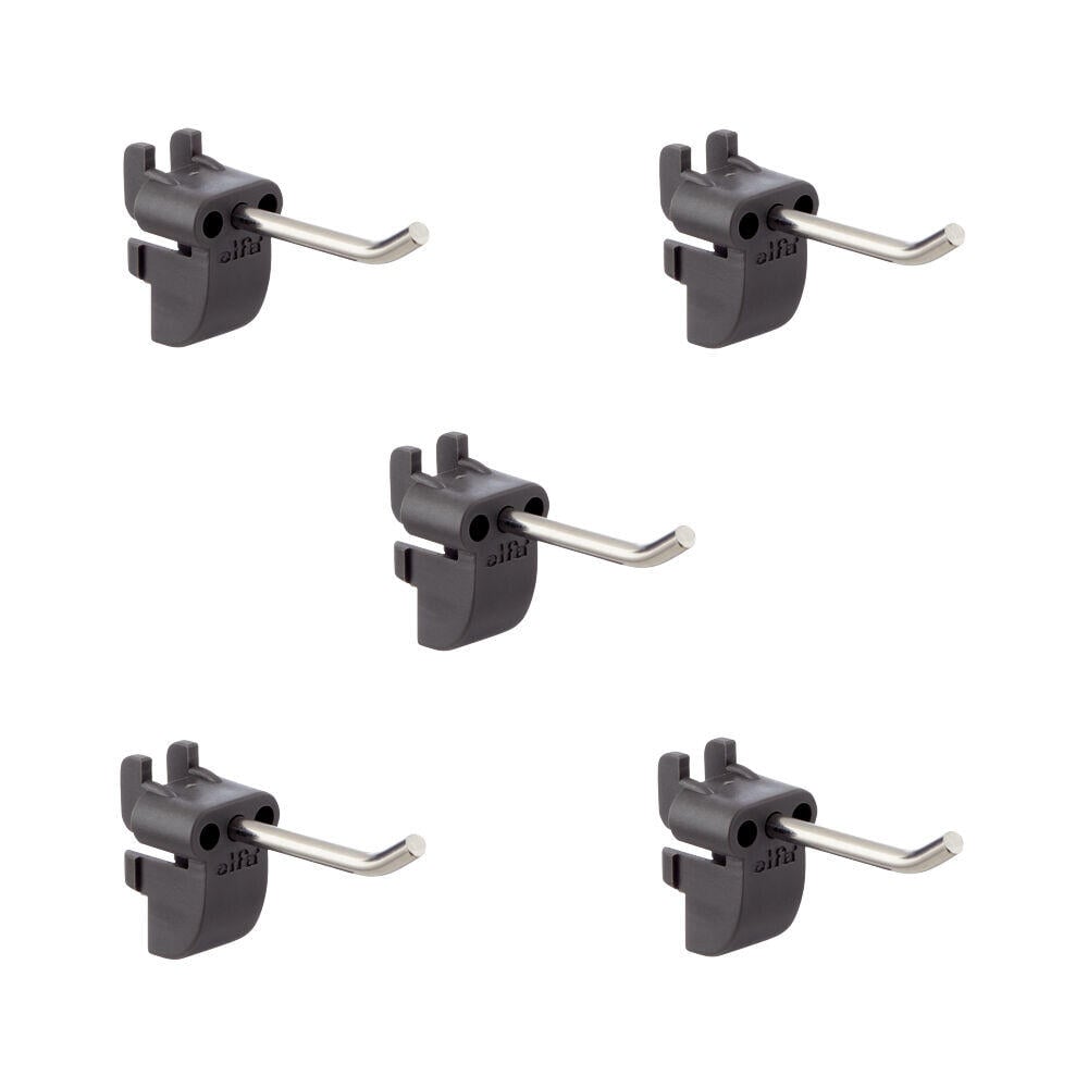 Elfa Garage+ kort rett krok 5-pk