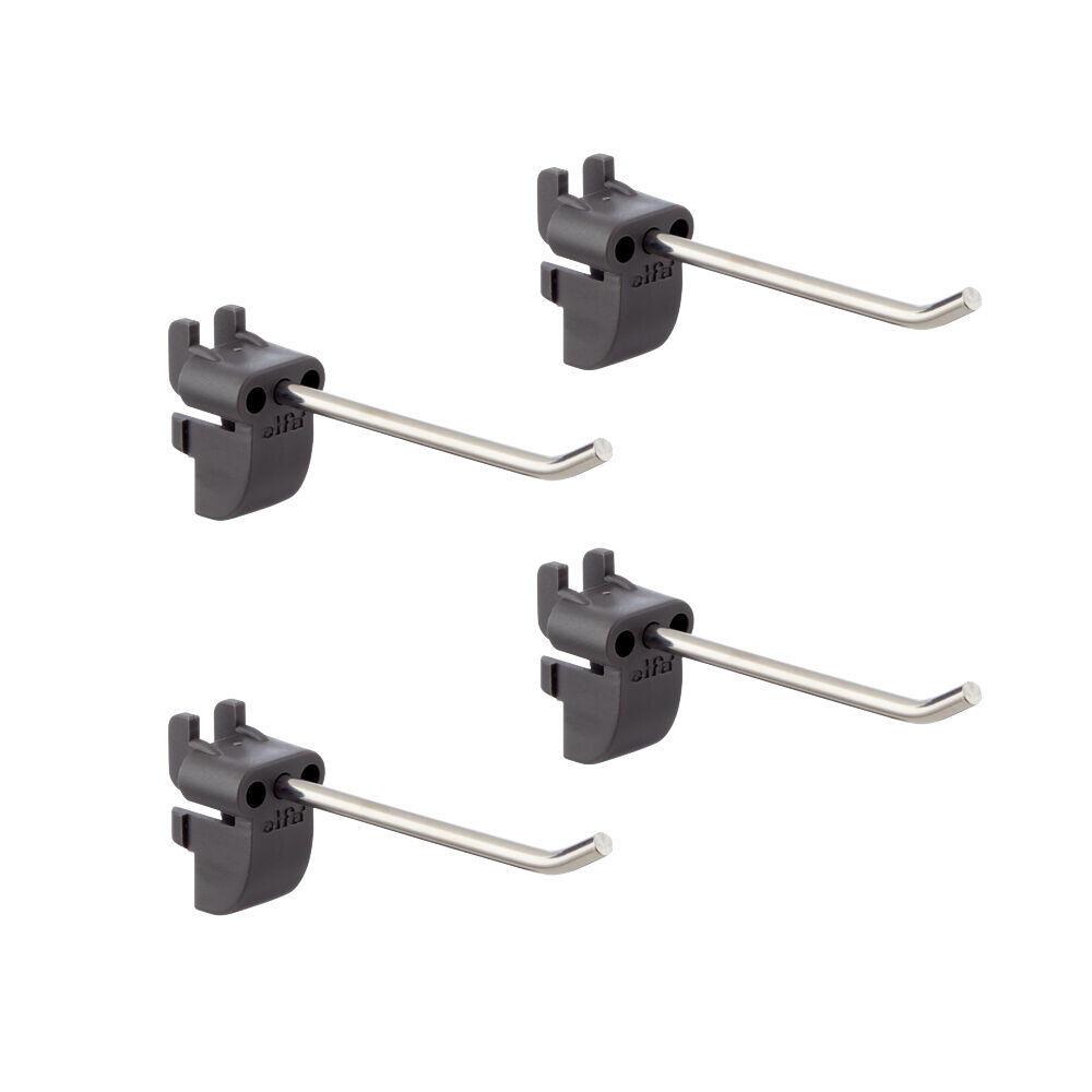 Elfa Garage+ lang rett krok 4-pk