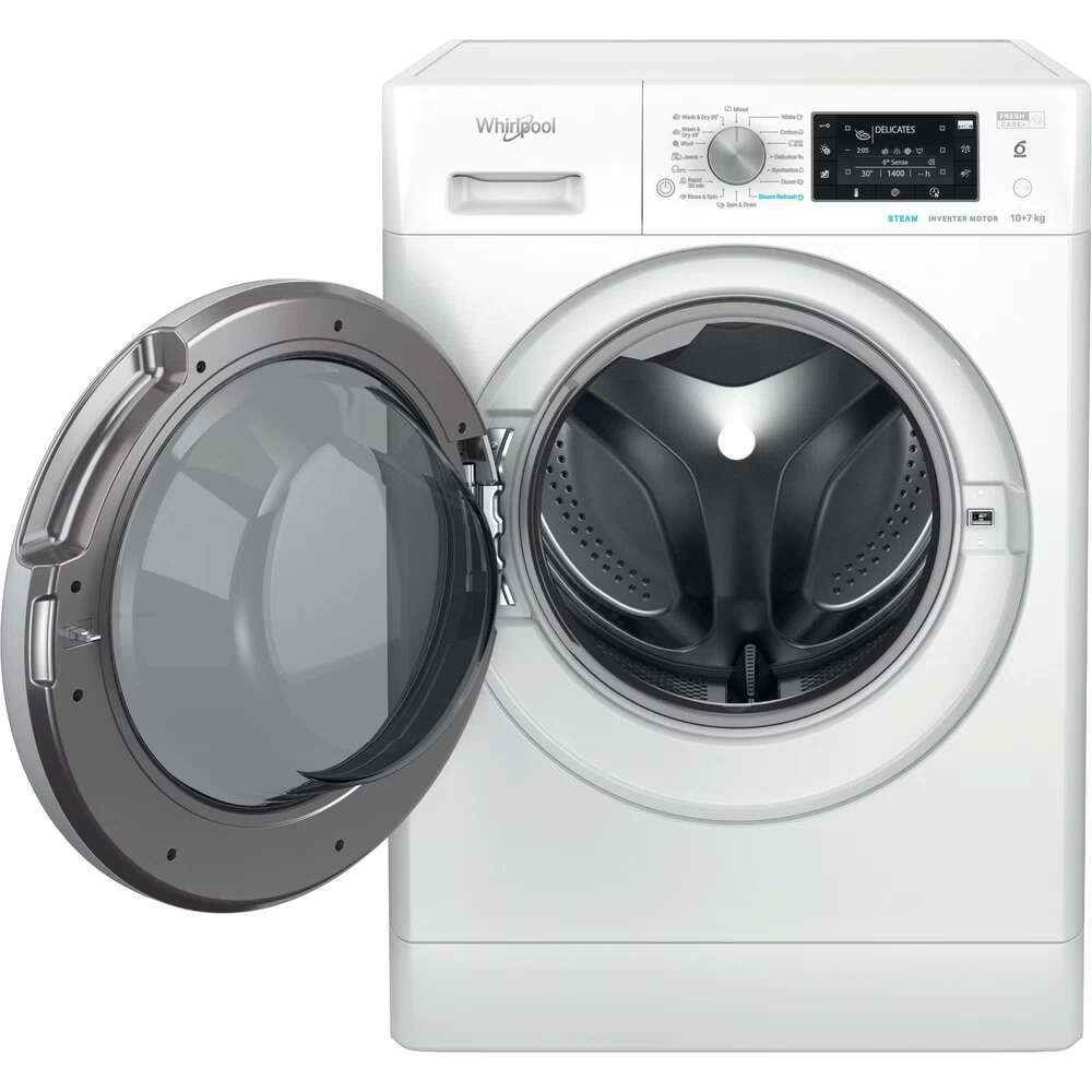 Whirlpool FFWDD 1076258 SV EE kombinert vaskemaskin/tørketrommel