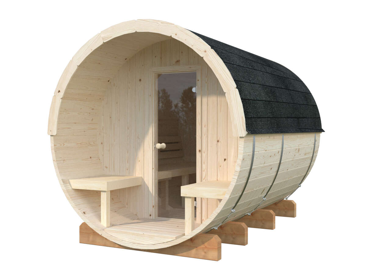 Palmako Badstutønne Anita 1.6+0.7 m2