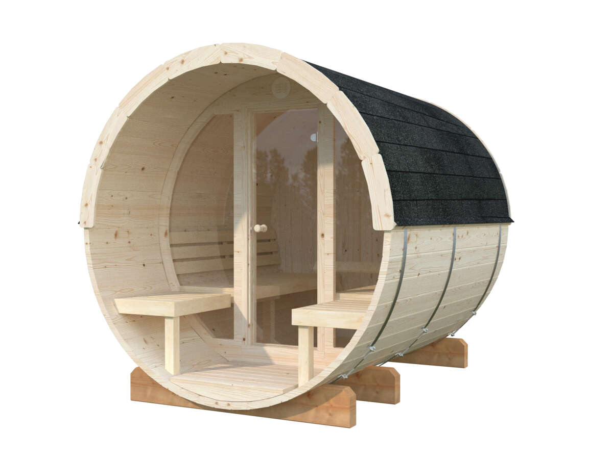 Palmako Badstutønne Anita 1.3+0.7 m2