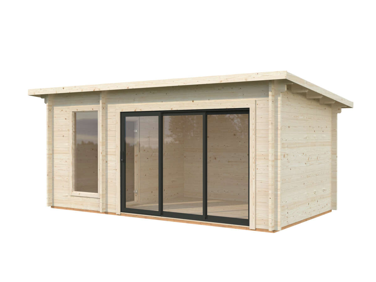 Palmako Badstue Sanna 12.8 m² m/skyvedør