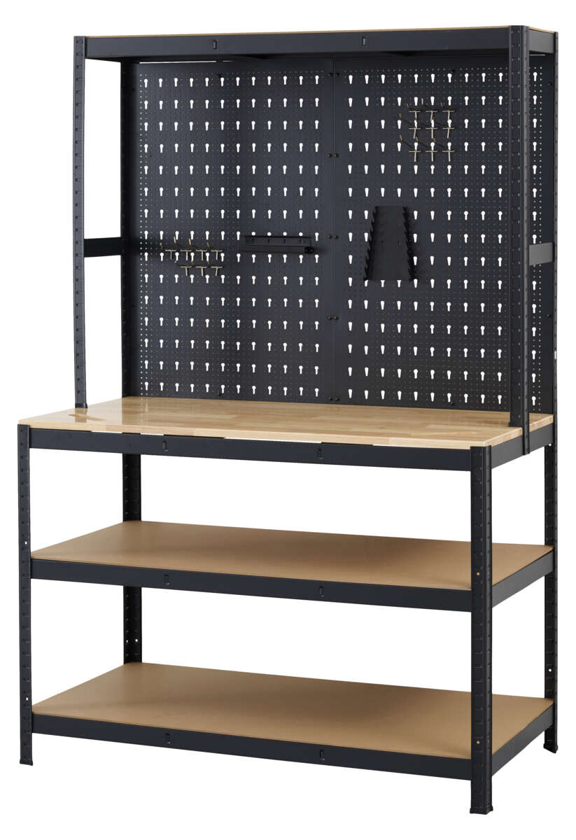 Probuilder arbeidsbenk med hyller