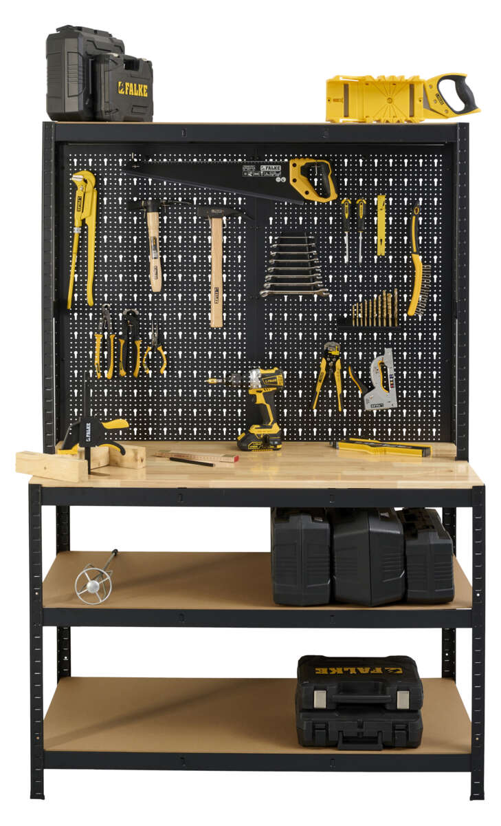 Probuilder arbeidsbenk med hyller