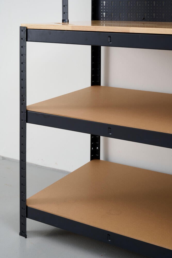 Probuilder arbeidsbenk med hyller