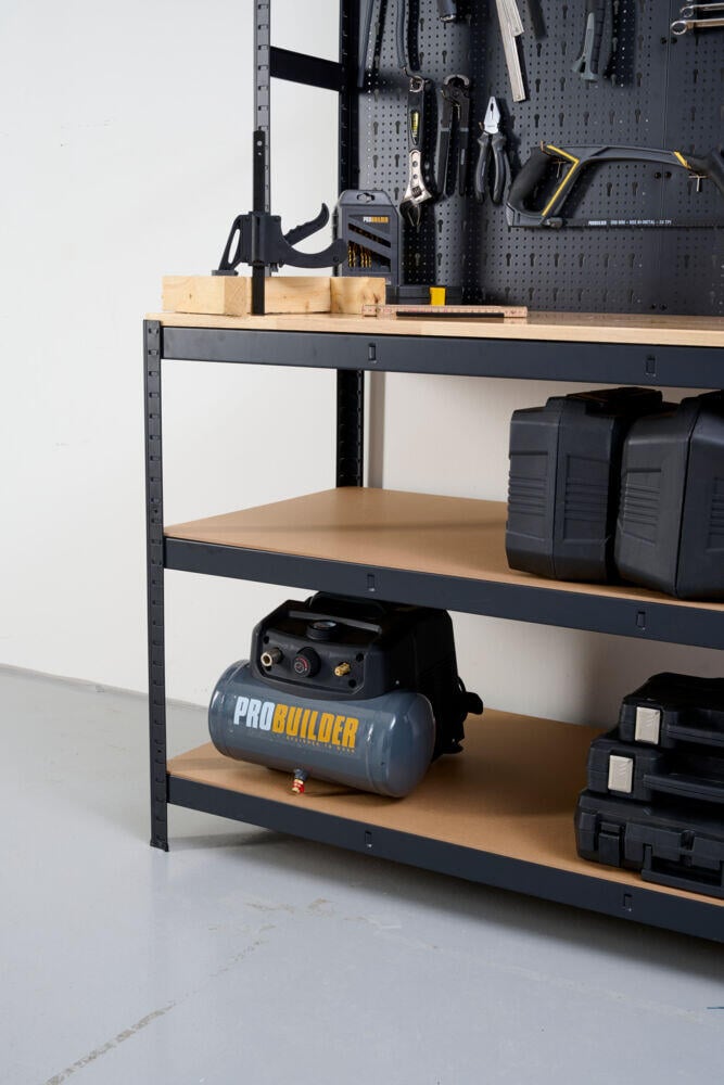 Probuilder arbeidsbenk med hyller