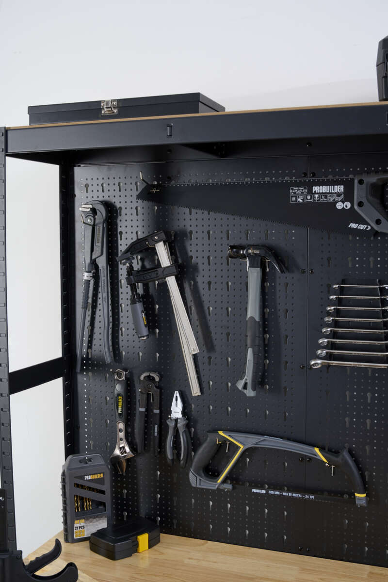 Probuilder arbeidsbenk med hyller