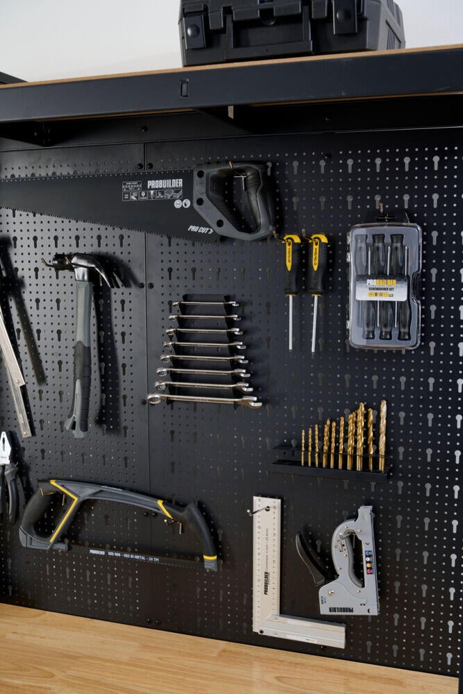 Probuilder arbeidsbenk med hyller