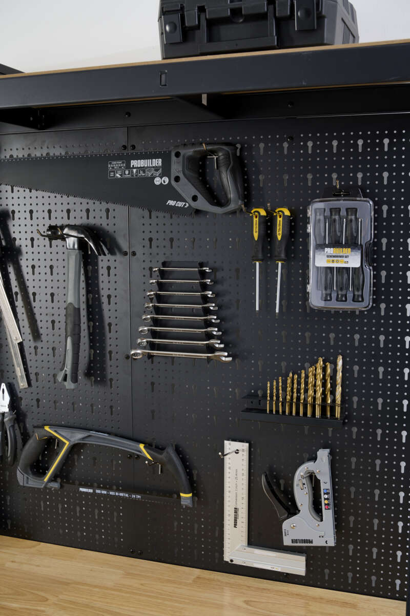 Probuilder arbeidsbenk med hyller