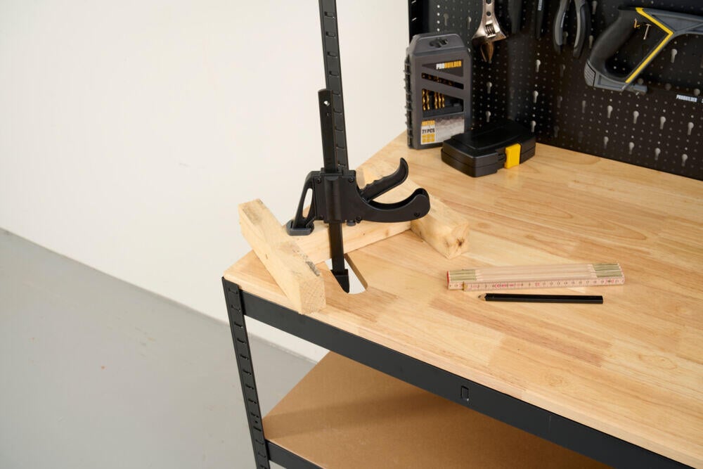 Probuilder arbeidsbenk med hyller