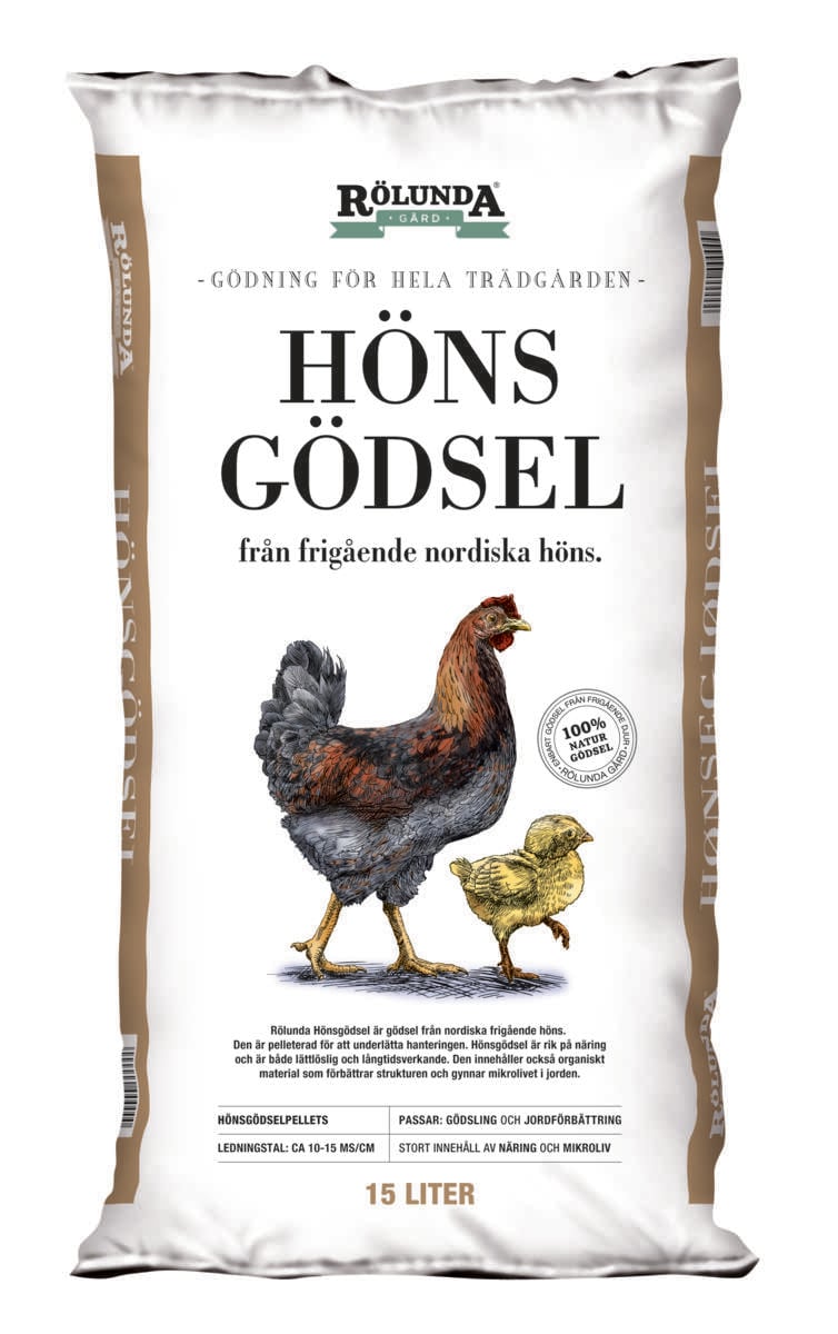 Rölunda gård hønsegjødsel 15 liter