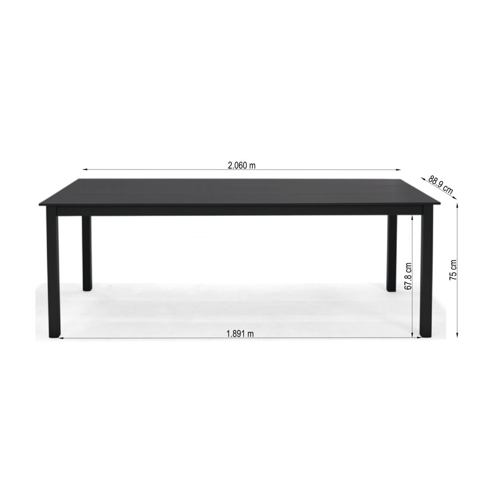 Rav 206 cm bord