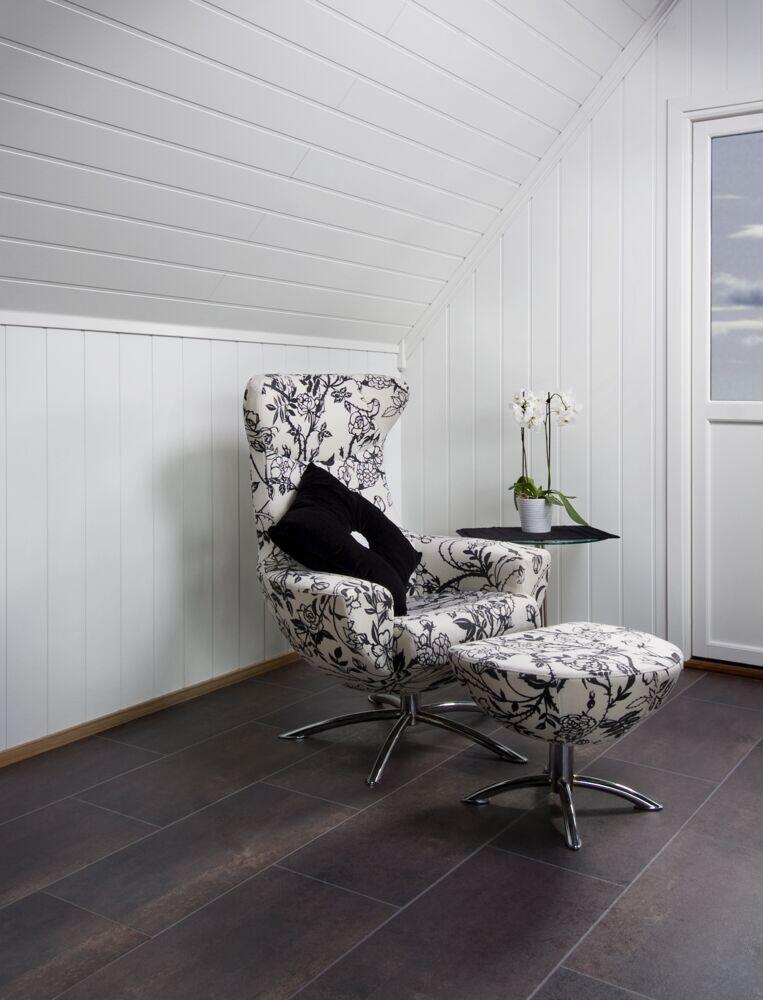 Huntonit panelbord klassisk hvit