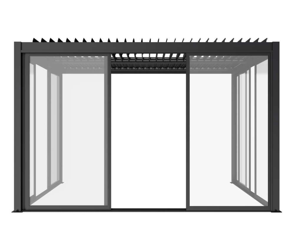 Krifon Stavern pergola skyvedør i glass