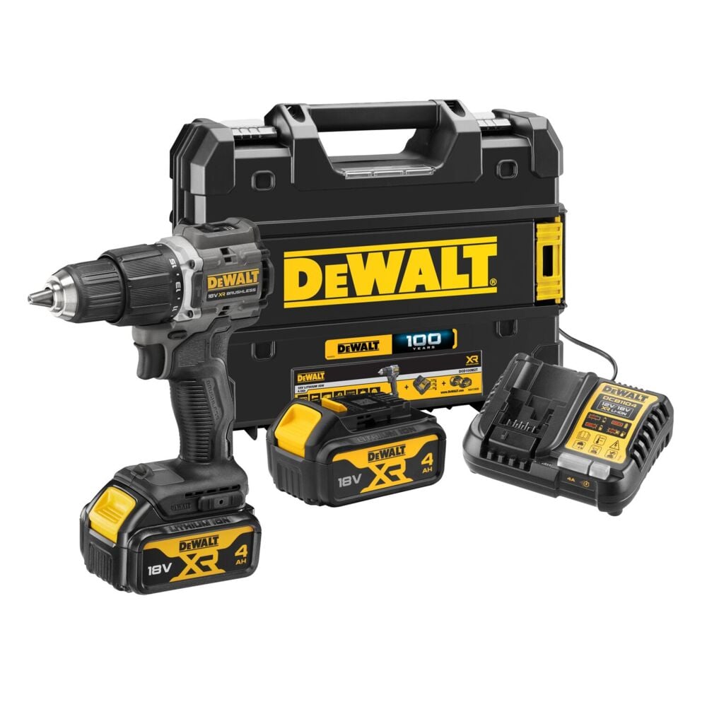 DeWalt DCD100M2T-QW slagdrill m/2 batterier