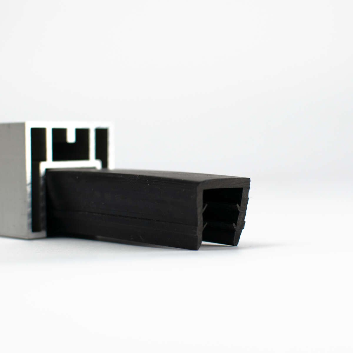 IDT Pure Ø50 mm og 40x40 mm gummilist håndløper