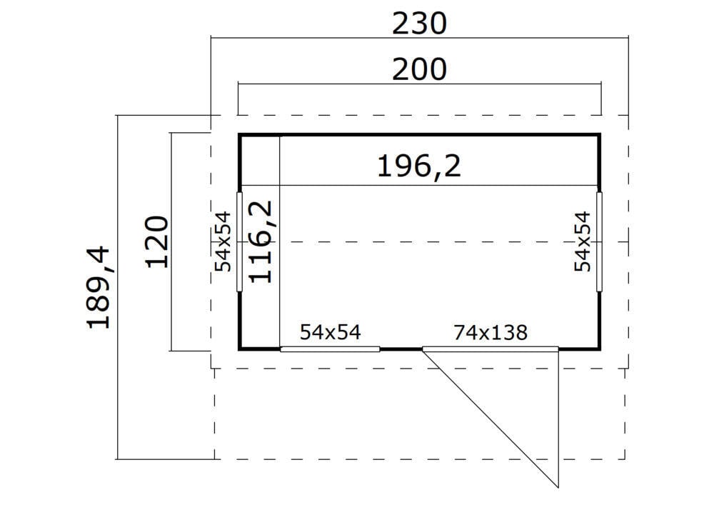 Krifon Jasmin 2 lekehus 2,4 m2