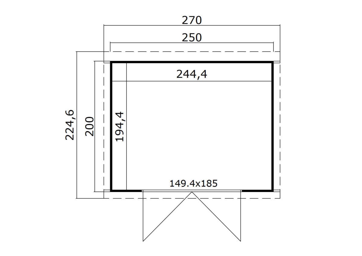 Krifon Oslo 2 bred bod 5 m2