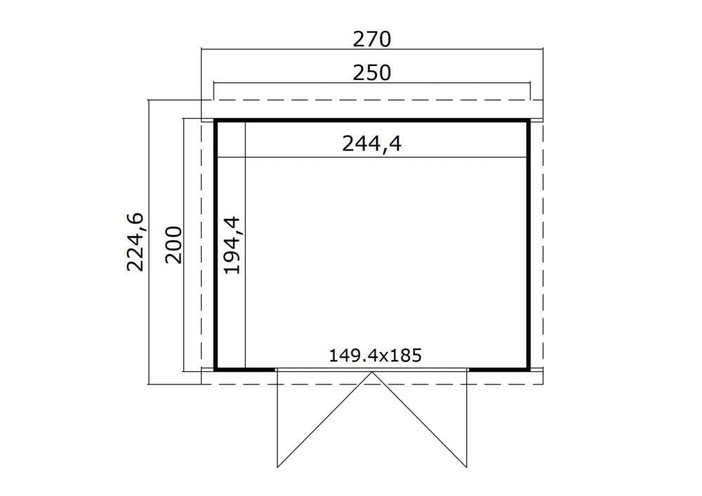 Krifon Oslo 2 bred bod 5 m2