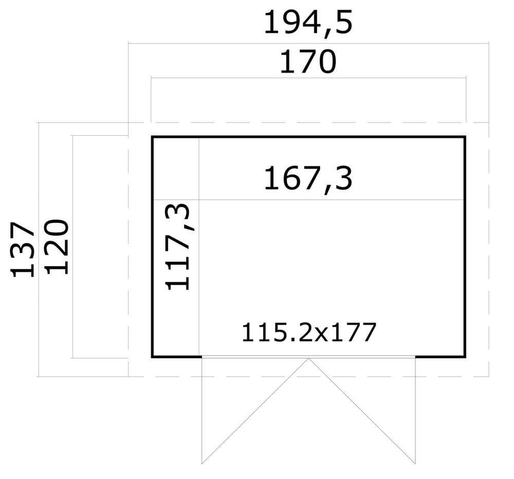 Krifon Tanum saltak bod 2 m2