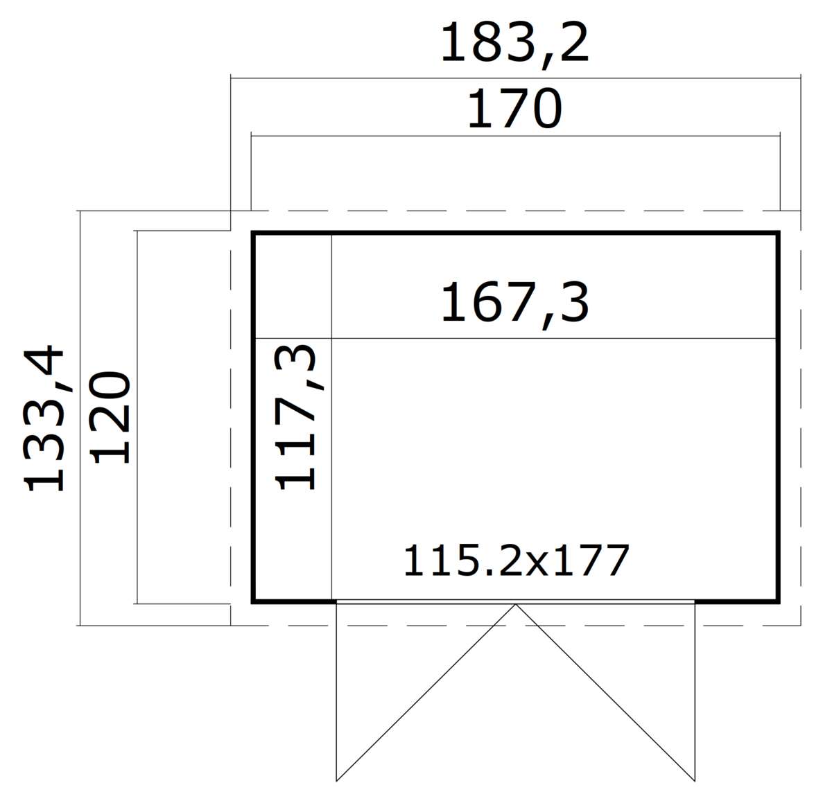 Krifon Tanum pulttak bod 2 m2