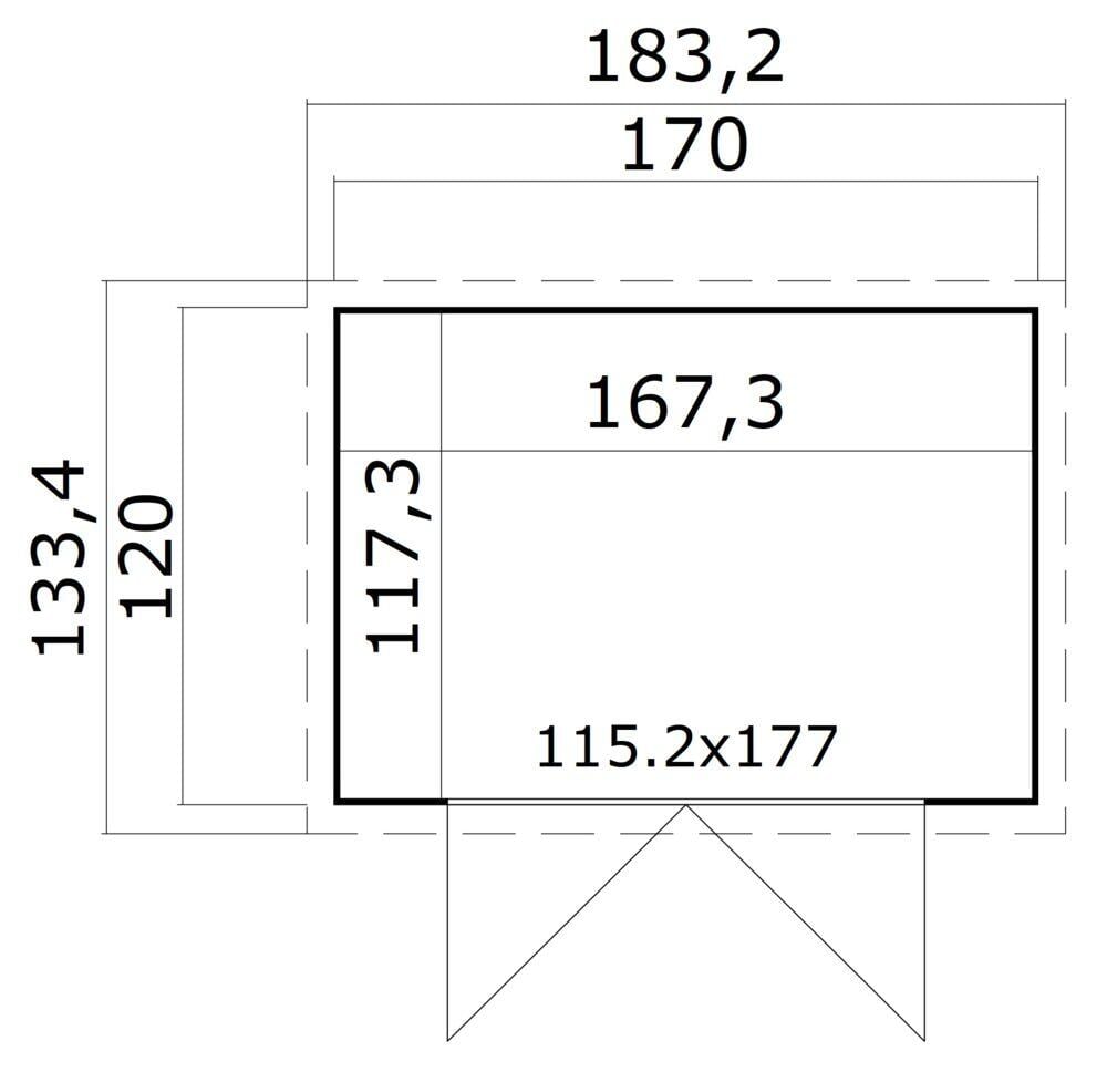 Krifon Tanum pulttak bod 2 m2