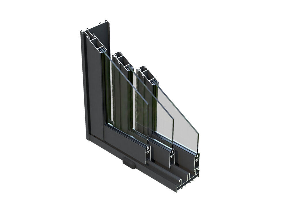 Palmako Slide skyvedør i aluminium m/glass