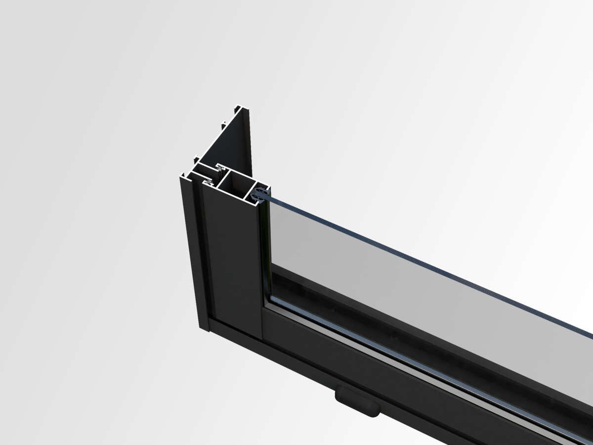 Palmako Slide skyvedør i aluminium m/glass