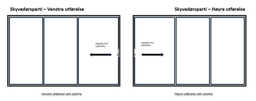 Palmako Slide skyvedør i aluminium m/glass