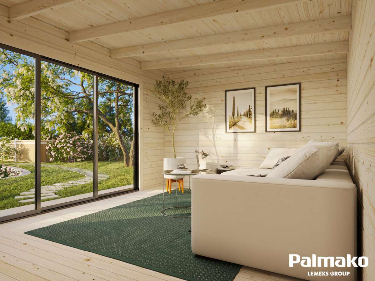 Palmako Slide skyvedør i aluminium m/glass