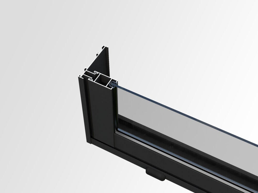 Palmako Slide skyvedør i aluminium m/glass