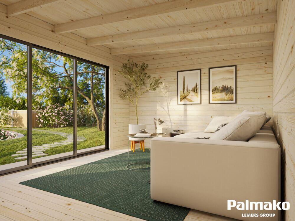 Palmako Slide skyvedør i aluminium m/glass