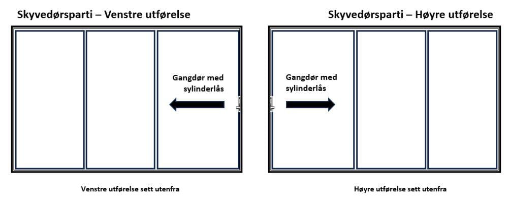 Palmako Slide Plus skyvedør i alu m/isolérglass