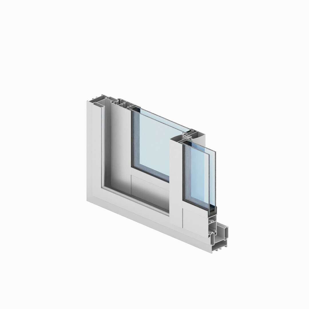 Palmako Slide Plus skyvedør i alu m/isolérglass