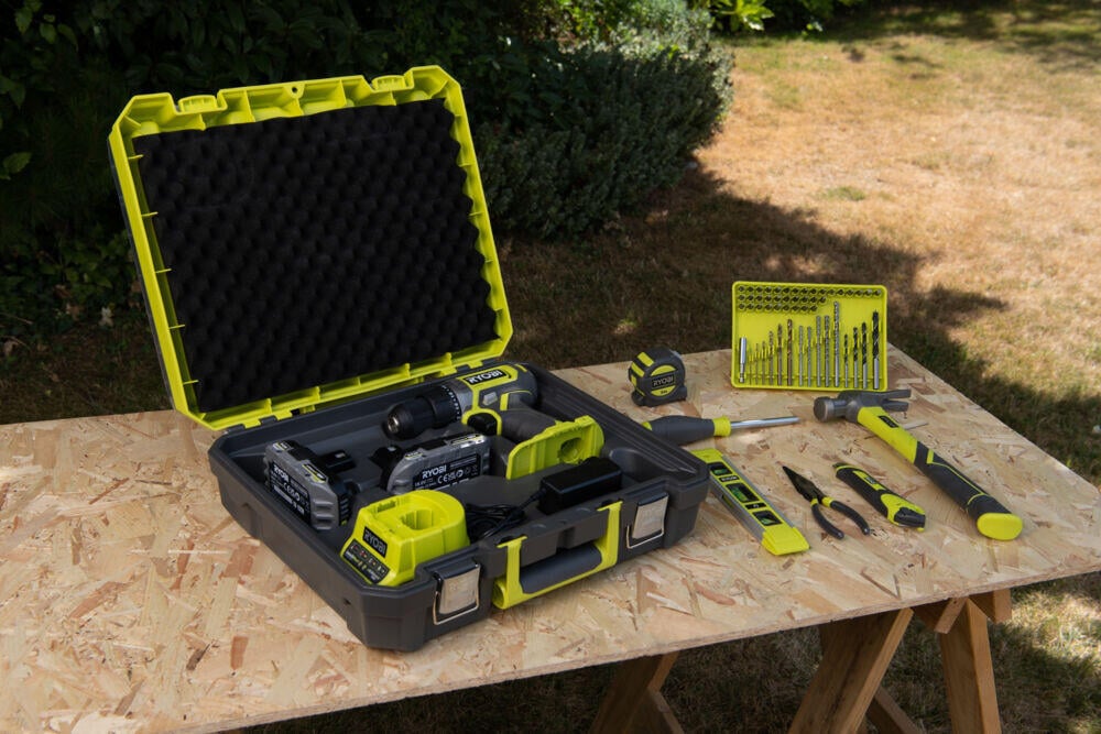 Ryobi ONE+ RDD18-2C20TAH borskrutekker kit m/2 batterier