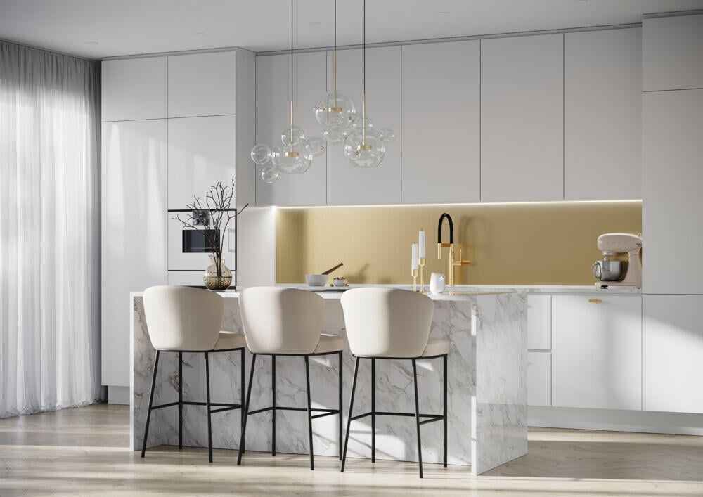 Fibo Gold Kitchen Board, slett overfalte