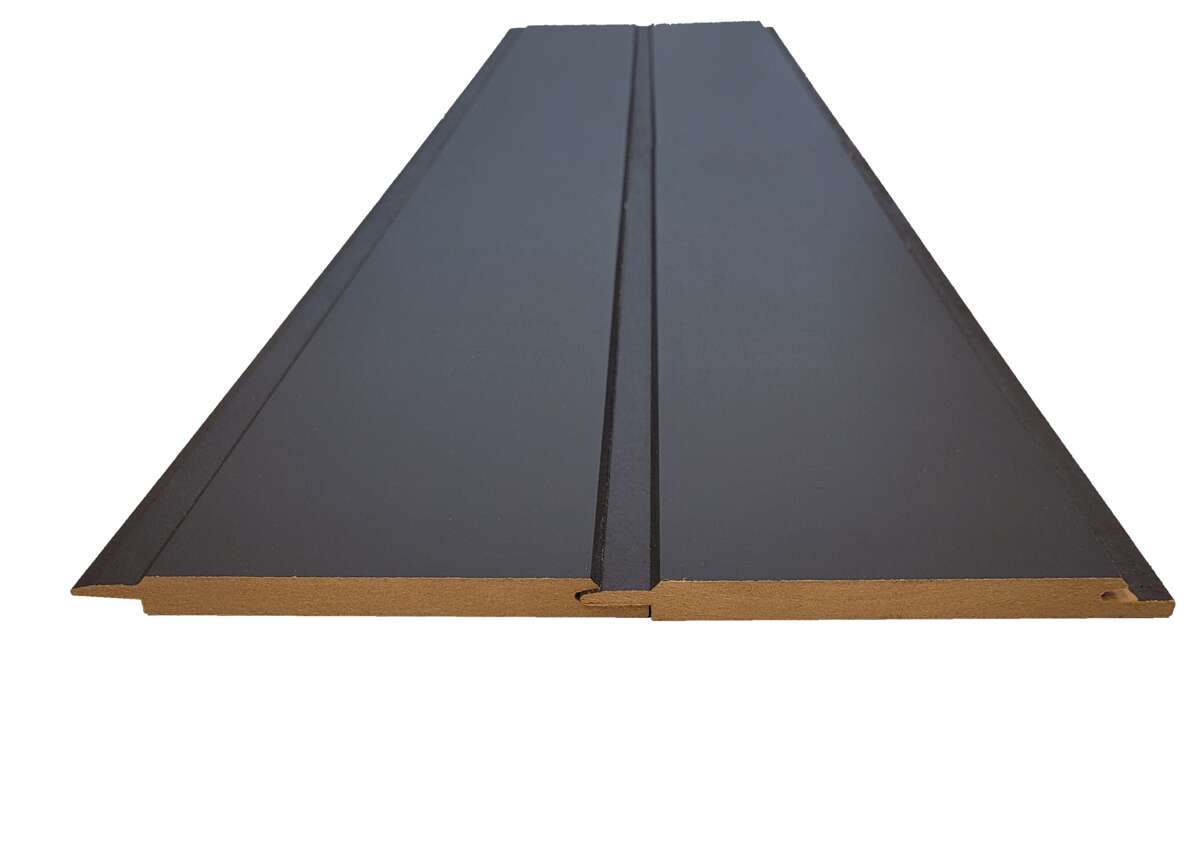 Deco Loft V-fas MDF takbord dempet sort