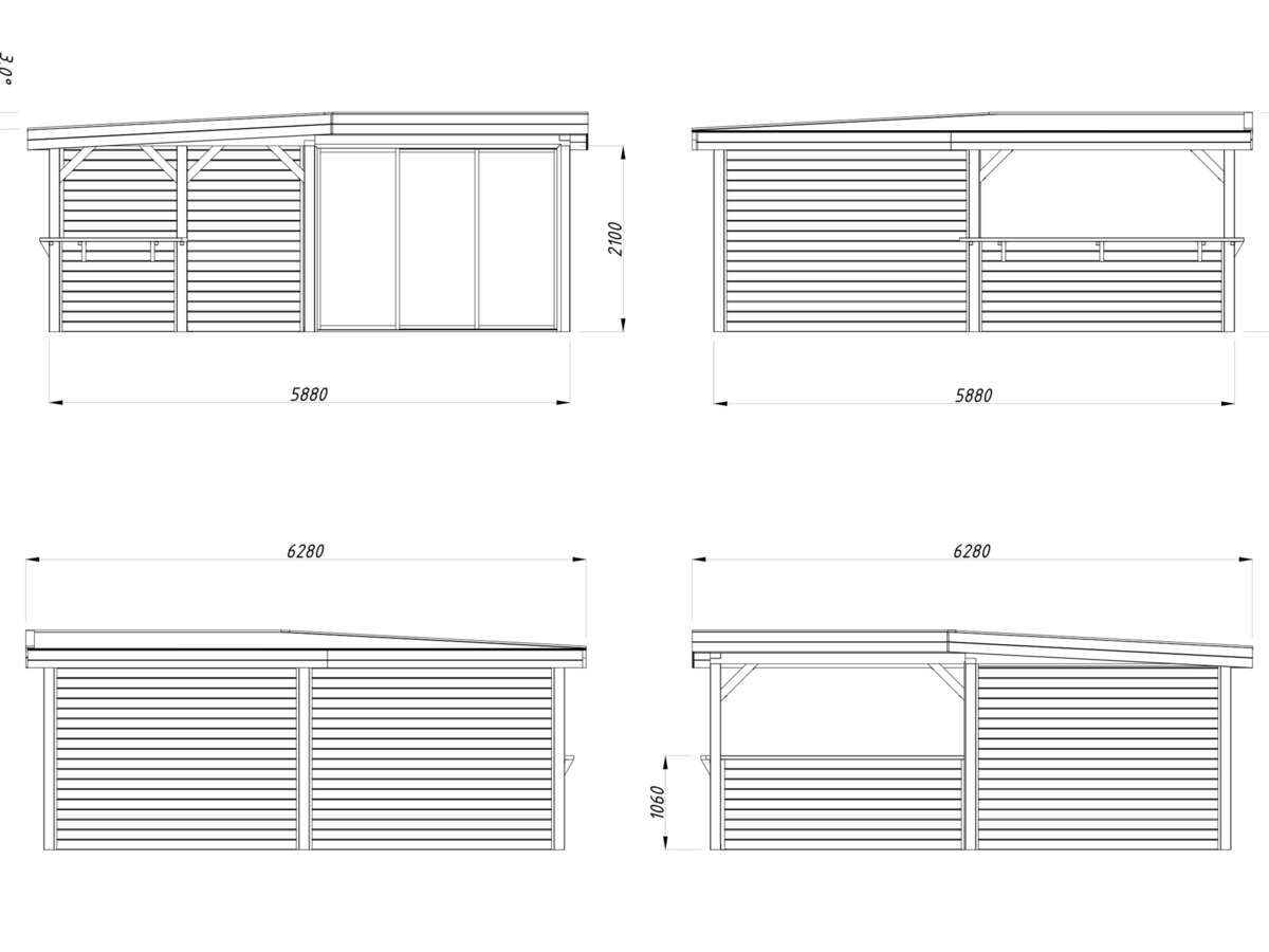 Palmako Lenna 409 hagestue 24.9 m²