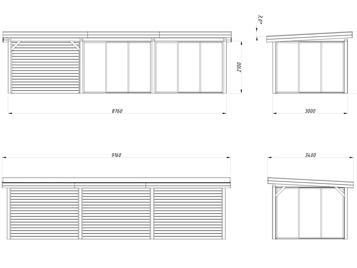 Palmako Lenna 417 hagestue 24.9 m²