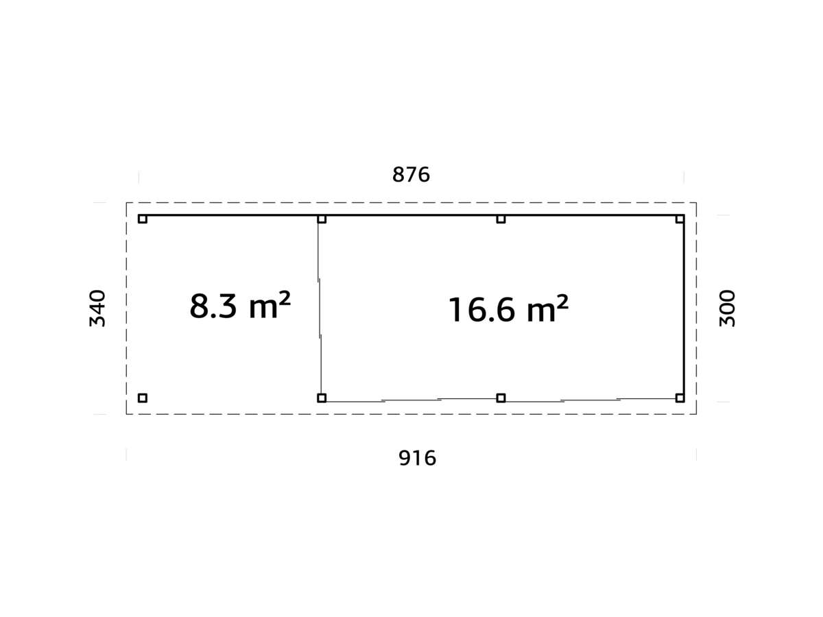 Palmako Lenna 417 hagestue 24.9 m²
