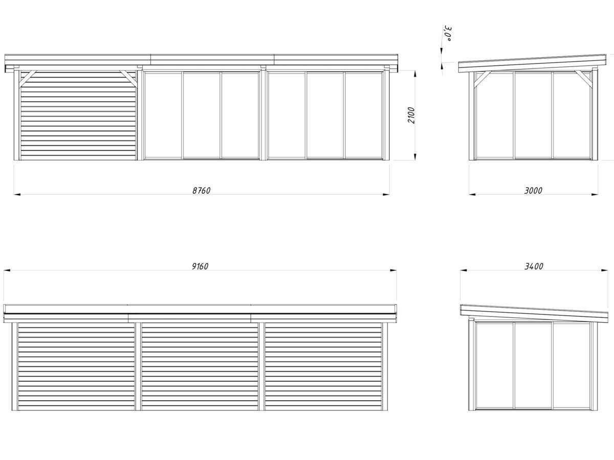 Palmako Lenna 418 hagestue 24.9 m²