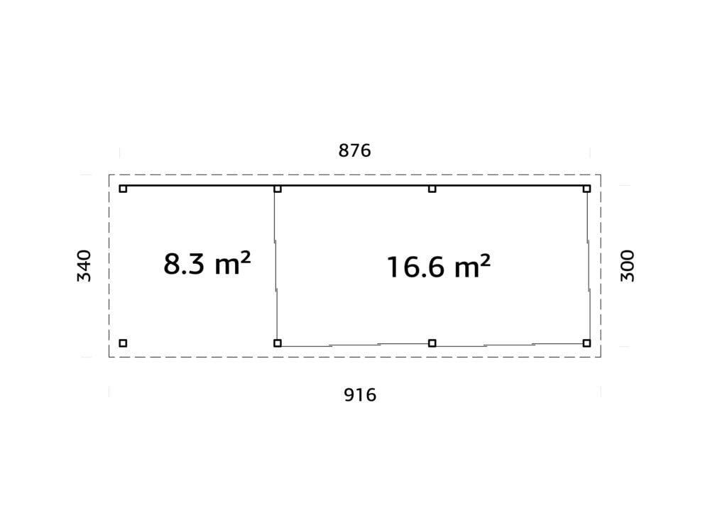 Palmako Lenna 418 hagestue 24.9 m²