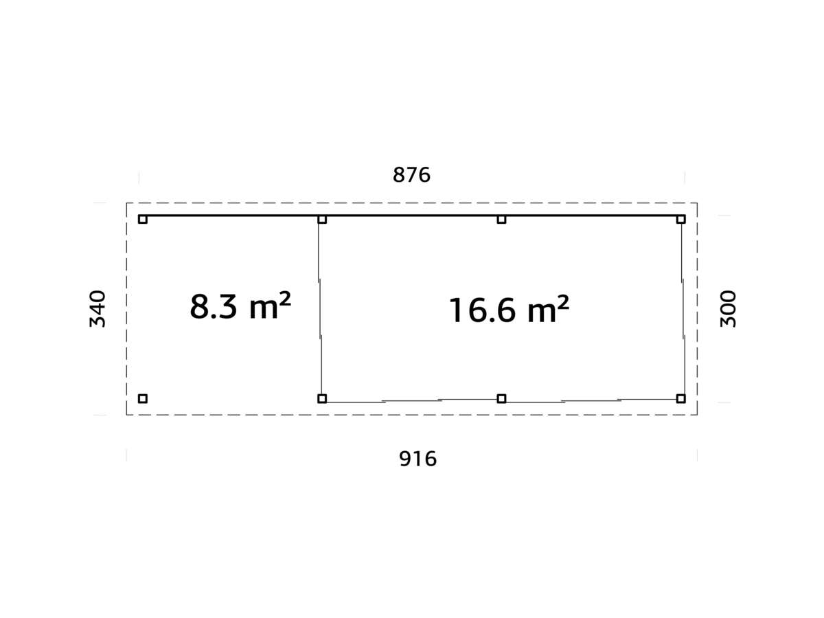 Palmako Lenna 418 hagestue 24.9 m²
