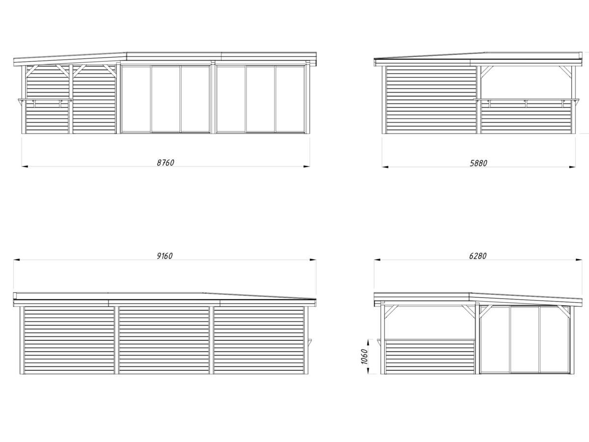 Palmako Lenna 421 hagestue 33.2 m²
