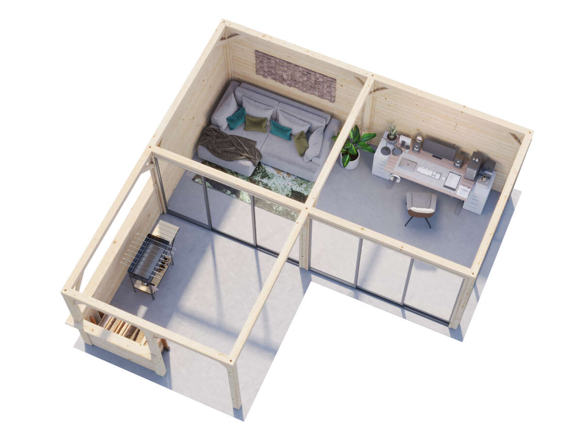 Palmako Lenna 423 hagestue 33.2 m²