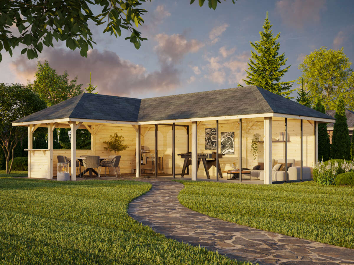 Palmako Bianca 221 hagestue 33.2 m²