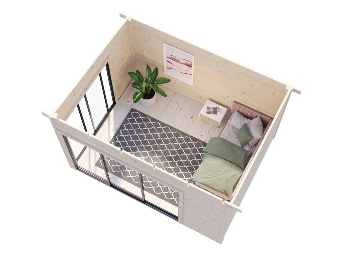 Palmako Andrea Slide Plus hagestue 11.2 m²