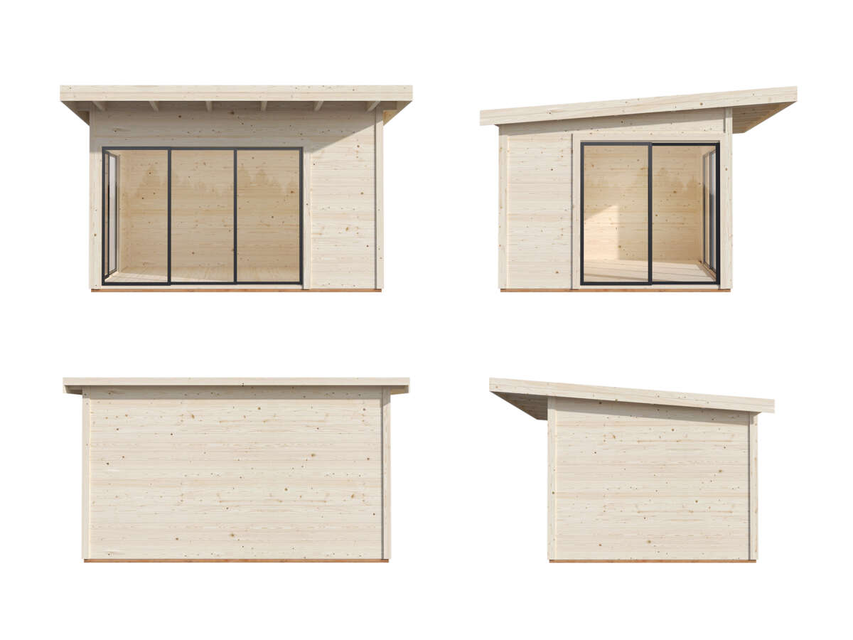 Palmako Andrea Slide Plus hagestue 11.2 m²