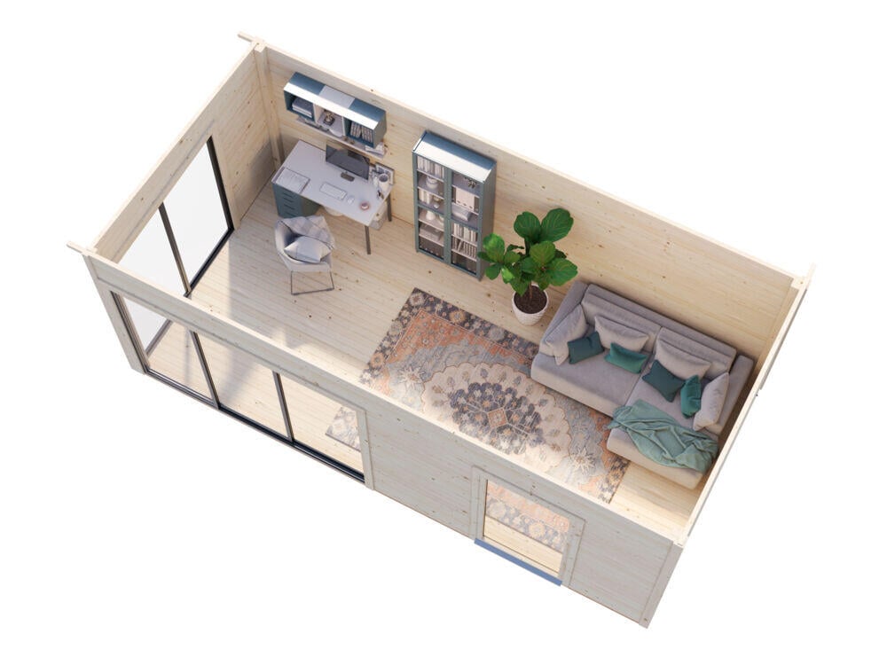 Palmako Andrea Slide Plus hagestue 17.1 m²